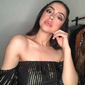 ZARA 🌙 Party Puffer Sleeves Strapless Top